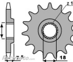 Pignon 13 dents PBR cha�ne 520 Honda CR125R