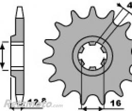 Pignon 13 dents PBR cha�ne 520 TM EN125