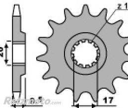 Pignon 12 dents PBR cha�ne 428 KTM 50 EXC