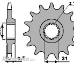 Pignon 14 dents PBR cha�ne 520 HONDA CR250R
