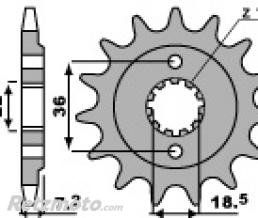 Pignon 13 dents PBR cha�ne 520 Honda XR250R