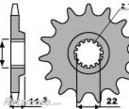 Pignon 17 dents PBR cha�ne 520 KTM 640 Duke