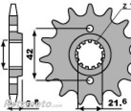 Pignon 14 dents PBR cha�ne 520 Kawasaki KLX250S