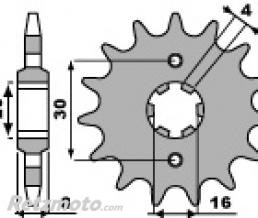 Pignon 12 dents PBR chaine 520 HUSQVARNA CR125
