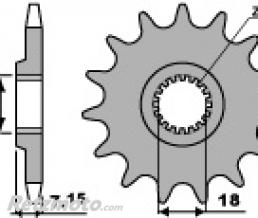 Pignon 13 dents PBR cha�ne 520 Suzuki RM125