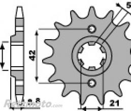 Pignon 14 dents PBR cha�ne 520 KAWASAKI KX250