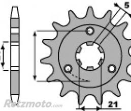 Pignon 15 dents PBR cha�ne 530 suzuki GT750