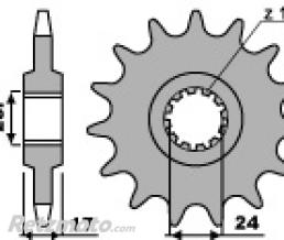 Pignon 14 dents PBR cha�ne 525 Honda CB600F, S HORNET