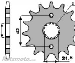 Pignon 15 dents PBR cha�ne 530 SUZUKI GSF650