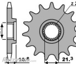 Pignon 16 dents PBR cha�ne 520 Yamaha XJ600S DIVERSION