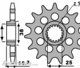 Pignon 17 dents PBR chaine 525 Aprilia 1000 RSV MILLE