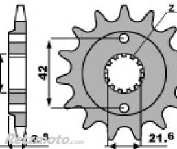 Pignon 15 dents PBR cha�ne 520 Kawasaki ZXR400