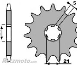Pignon 15 dents PBR cha�ne 530 Kawasaki Z250