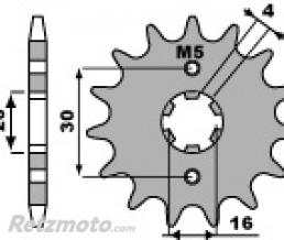 Pignon 14 dents PBR cha�ne 428 Yamaha YBR125