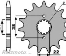 Pignon 15 dents PBR cha�ne 530 DUCATI 750 INDIANA