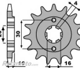 Pignon 13 dents PBR cha�ne 520 Cagiva 125 Mito