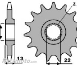 Pignon 16 dents PBR cha�ne 520 Aprilia MOTO 6-5