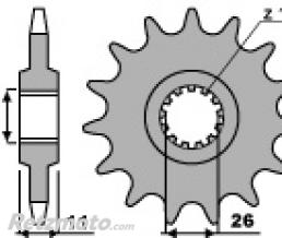 Pignon 17 dents PBR cha�ne 530 Yamaha YZF R1