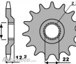 Pignon 16 dents PBR cha�ne 520 Aprilia 350 ETX TUAREG WIND
