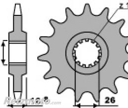 Pignon 16 dents PBR cha�ne 530
