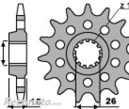 Pignon 17 dents PBR chaine 525 BMW S1000RR