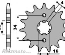 Pignon 16 dents PBR cha�ne 428 YAMAHA DT125LC