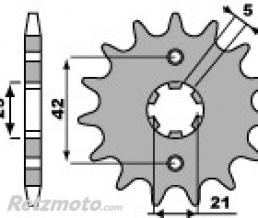 Pignon standard PBR 16 dents cha�ne 520 Yamaha XV 250 Virago