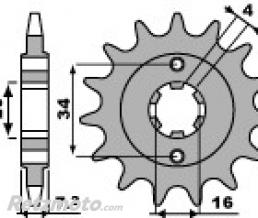 Pignon standard PBR 13 dents cha�ne 520 KTM Duke 125