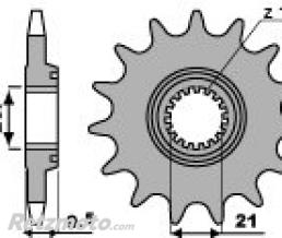 Pignon 14 dents PBR cha�ne 520 Honda CR-F 450 R/X