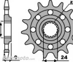 Pignon PBR 17 dents chaine 520 Suzuki GSX-R1000