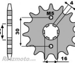 Pignon PBR 14 dents acier type 710 pas 428 Cagiva