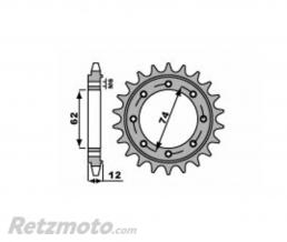 Kit cha�ne Gilera GP800 DID 525VX3 22/47 renforc�e (couronne standard)