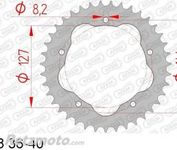 Kit cha�ne Ducati Hypermotard 939 '16 AFAM 15x43 525XHR3 super renforc�(couronne standard)