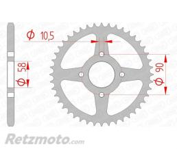 Kit cha�ne Honda 125 Varadero AFAM 520XLR2 14x44 standard - couronne standard