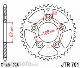 Kit cha�ne Cagiva Mito JT 520X1R 12x41 renforc�e(couronne standard)