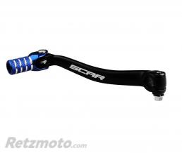 S�lecteur de vitesse SCAR noir mat/embout bleu Yamaha YZ250F