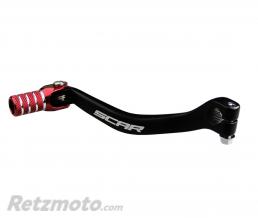 S�lecteur de vitesse SCAR noir mat/embout rouge Honda CRF450R