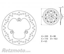 Disque de frein BREMBO Oro fixe