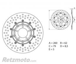 Disque de frein BREMBO Oro fixe