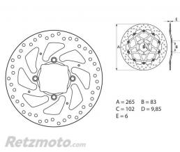 Disque de frein BREMBO Oro fixe
