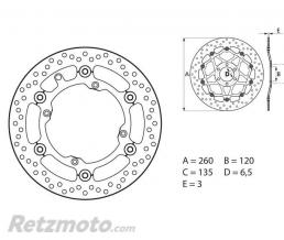 BREMBO Disque de frein BREMBO Oro flottant