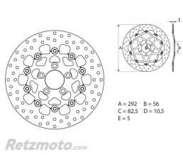 Disque de frein BREMBO Oro flottant