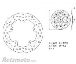 Disque de frein BREMBO Oro fixe