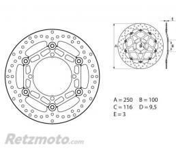 Disque de frein BREMBO Oro flottant