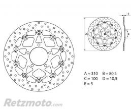 Disque de frein BREMBO Oro flottant