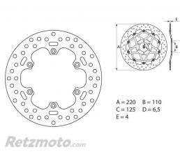 Disque de frein BREMBO Oro rond fixe