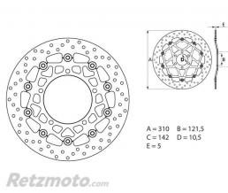 Disque de frein BREMBO Oro flottant