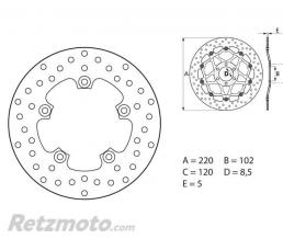 Disque de frein BREMBO Oro fixe