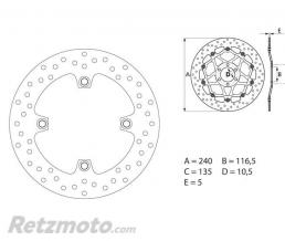 Disque de frein BREMBO Oro fixe