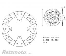 Disque de frein BREMBO Oro fixe